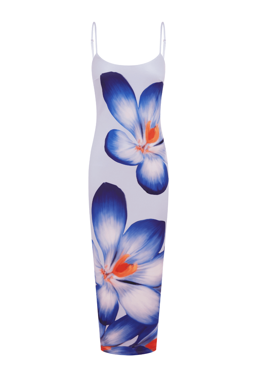 DEIA Midikleid – Lila Blüte