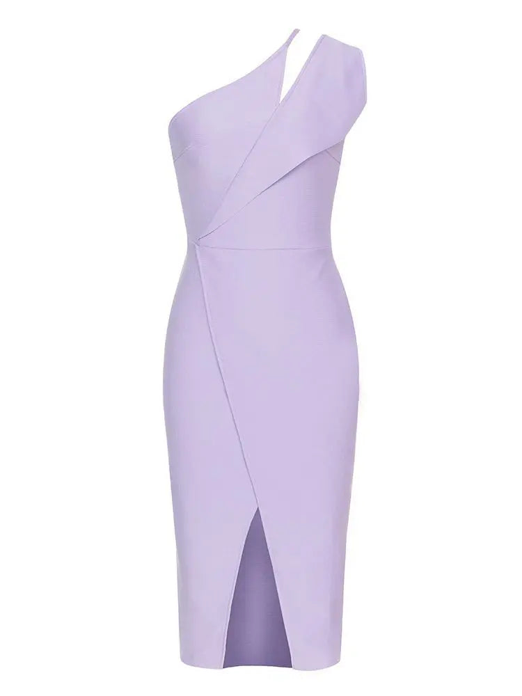 Asymmetrisches Verband-Abendkleid