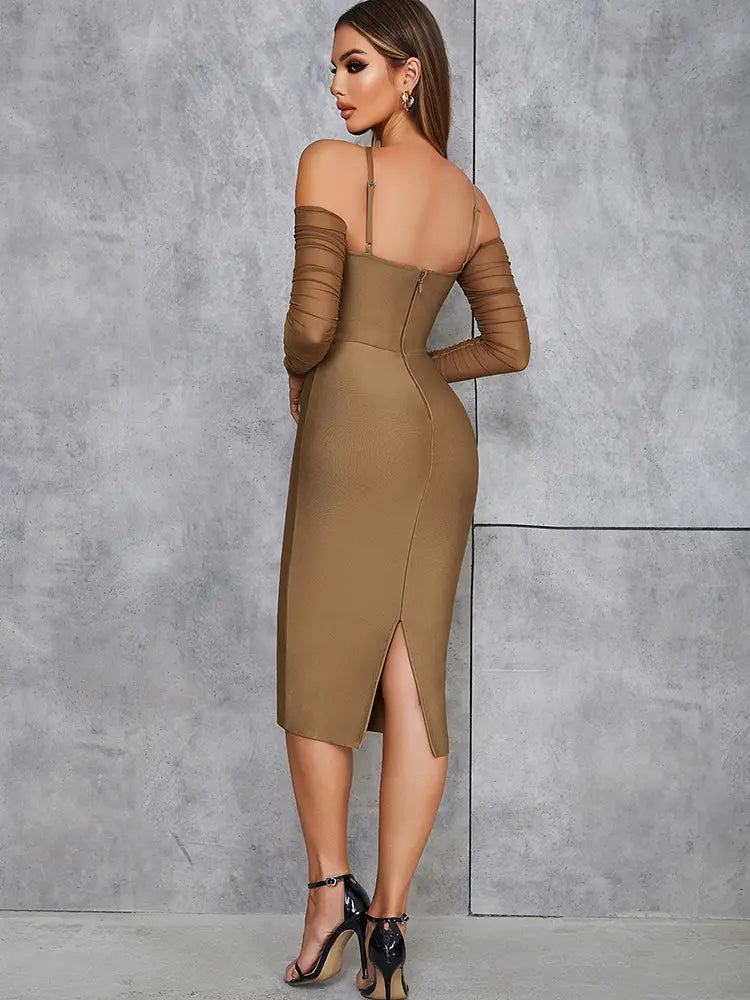 Sexy schulterfreies, rückenfreies Kleid