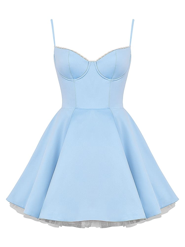Cinderella blaues Tüll-Minikleid