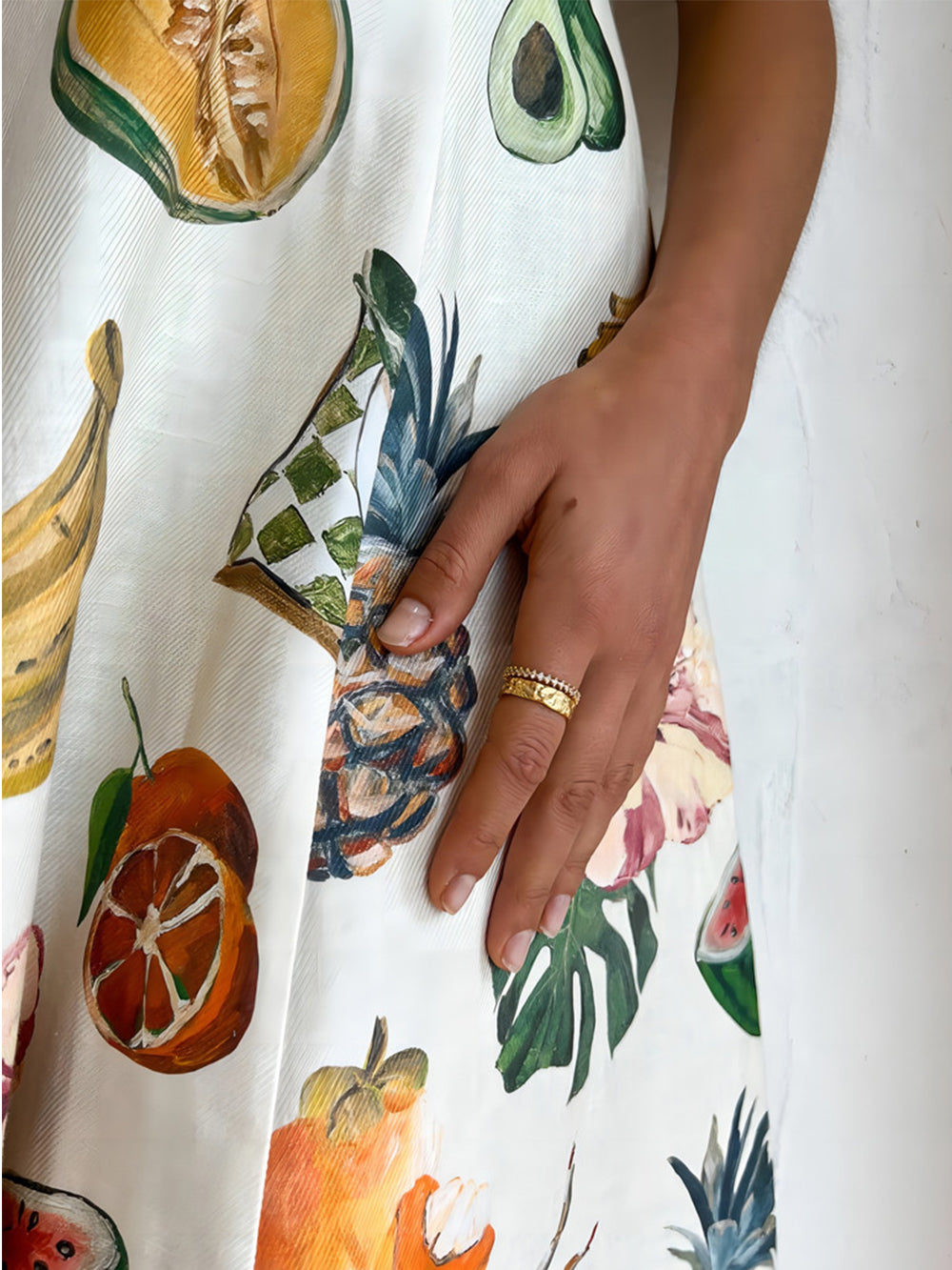 Modisches Graffiti-Print Slim-Fit Vielseitiges Maxikleid
