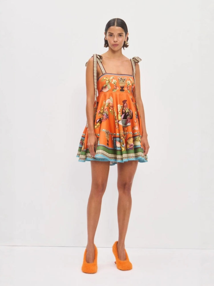 Adjustable Strap Midi Dress