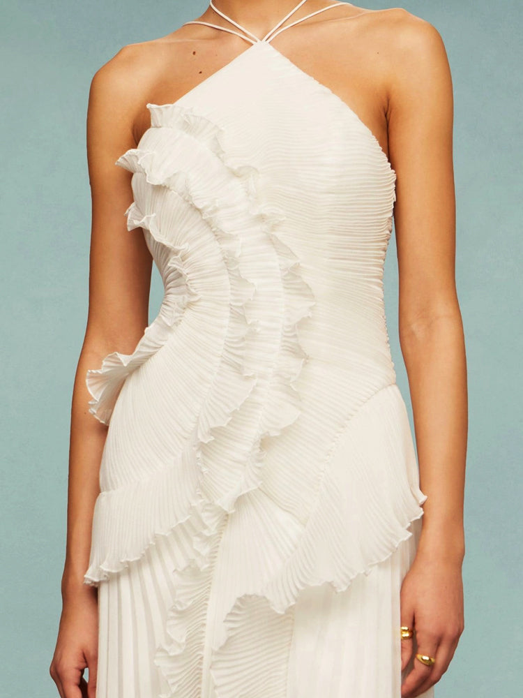 Maxikleid Ozean-Strudel