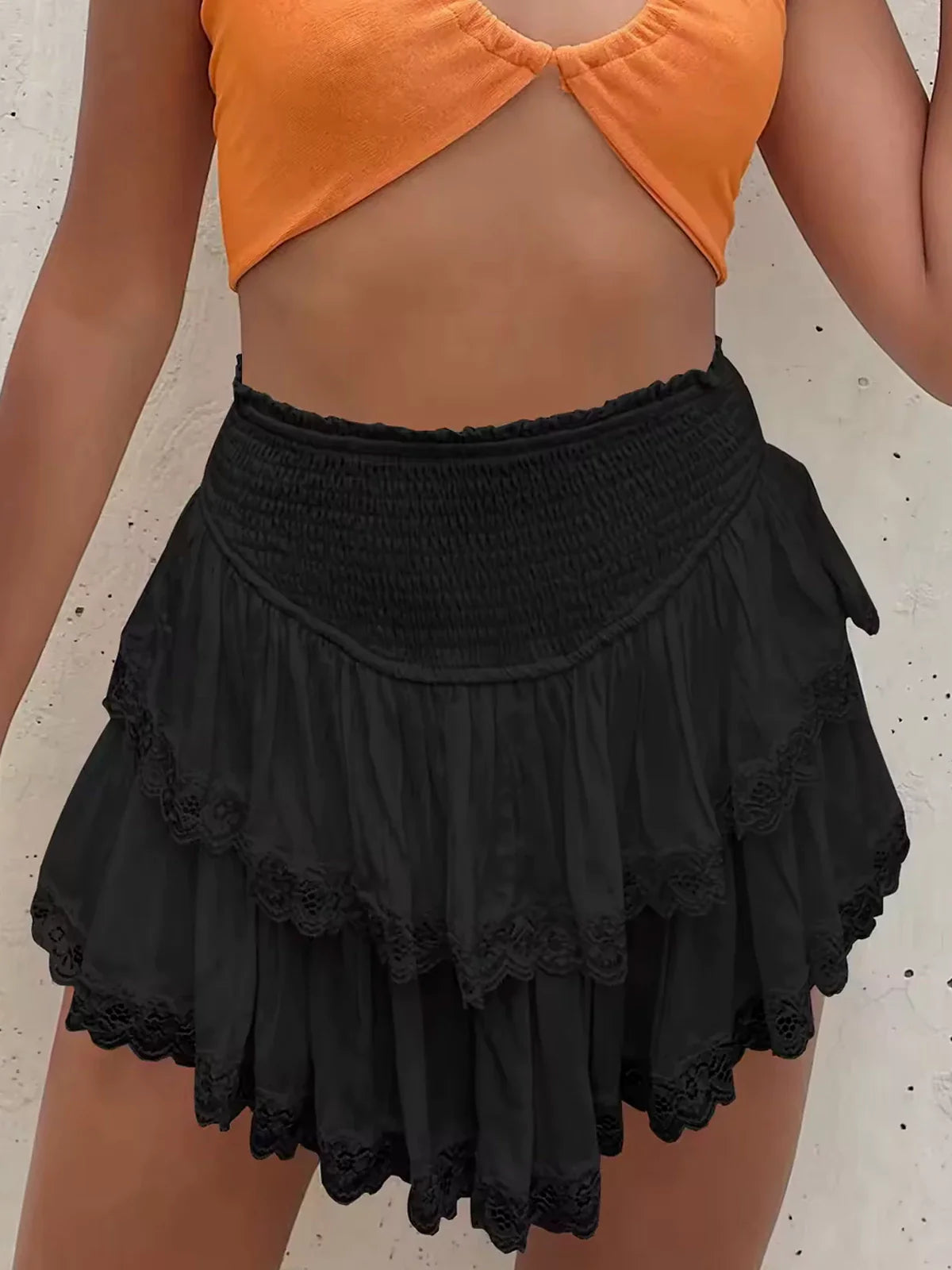 Weihnachtsmann besticktes Pullover-Minikleid