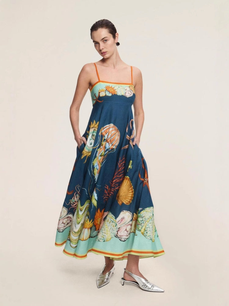 Ärmelloses Casual-Trägerkleid