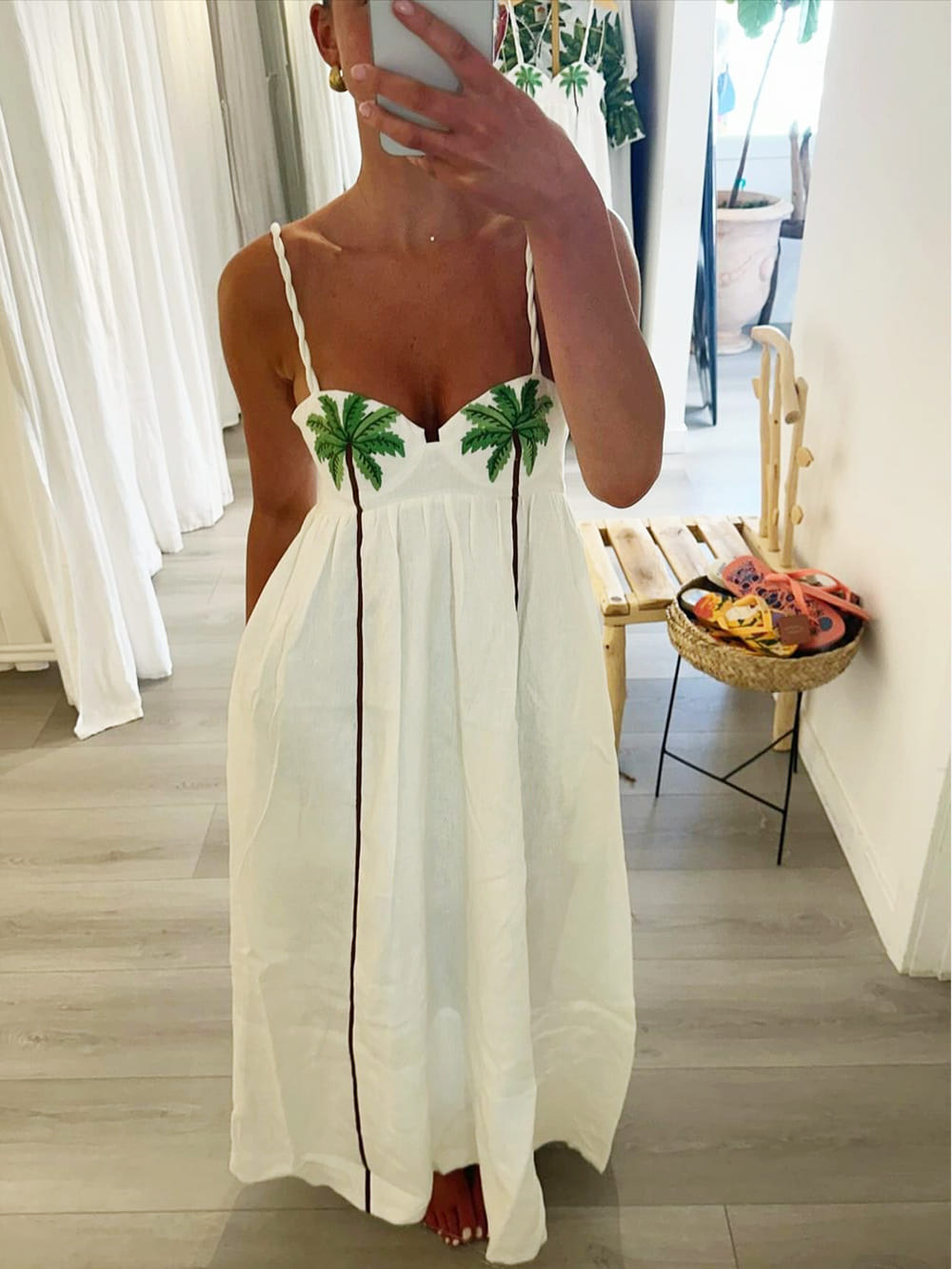Palmoase-Trägerkleid