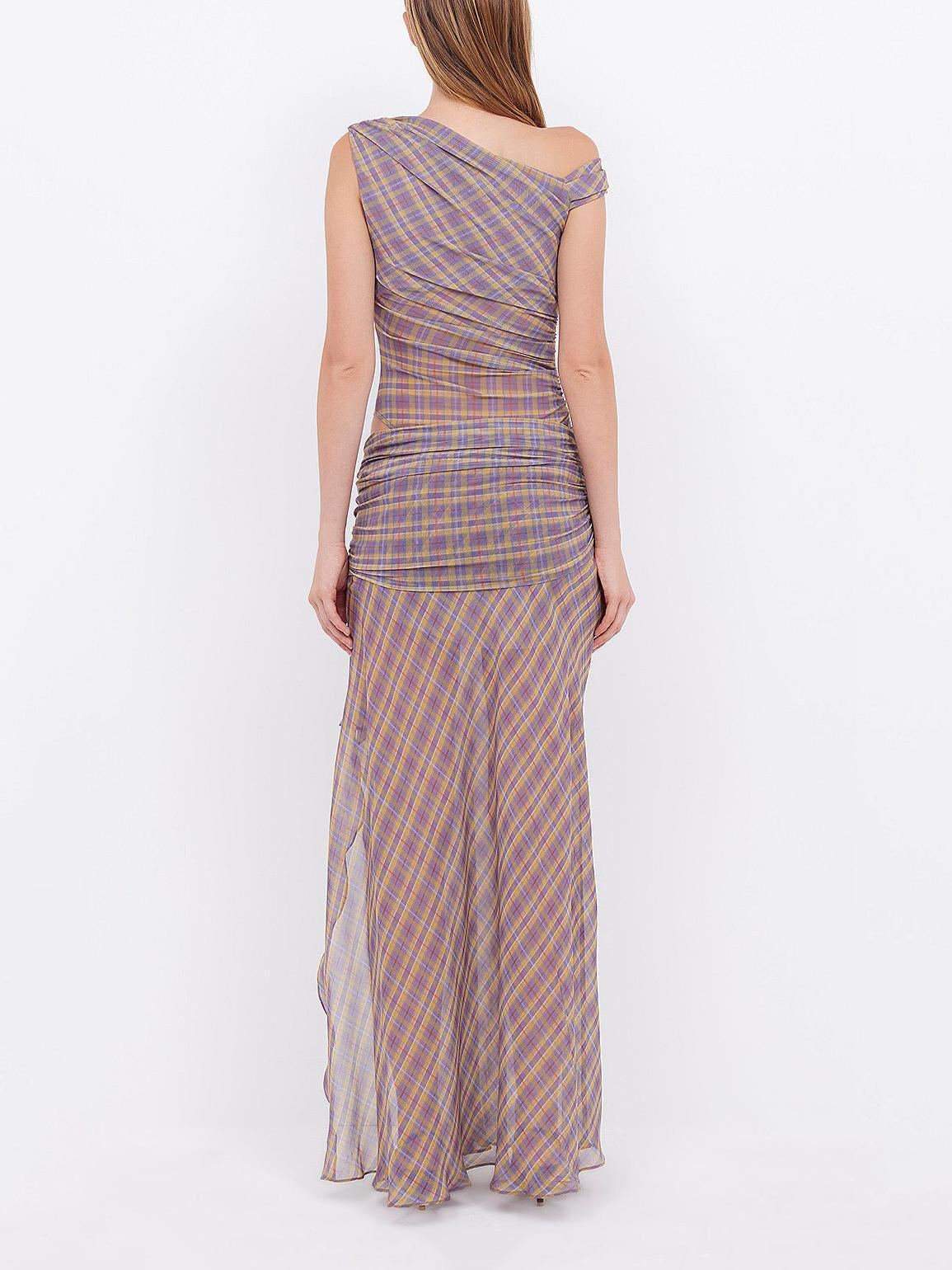 Aurelia Asym Maxikleid