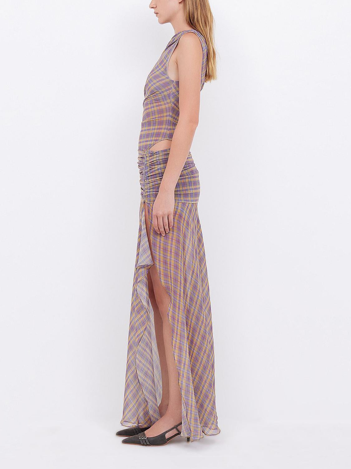 Aurelia Asym Maxikleid