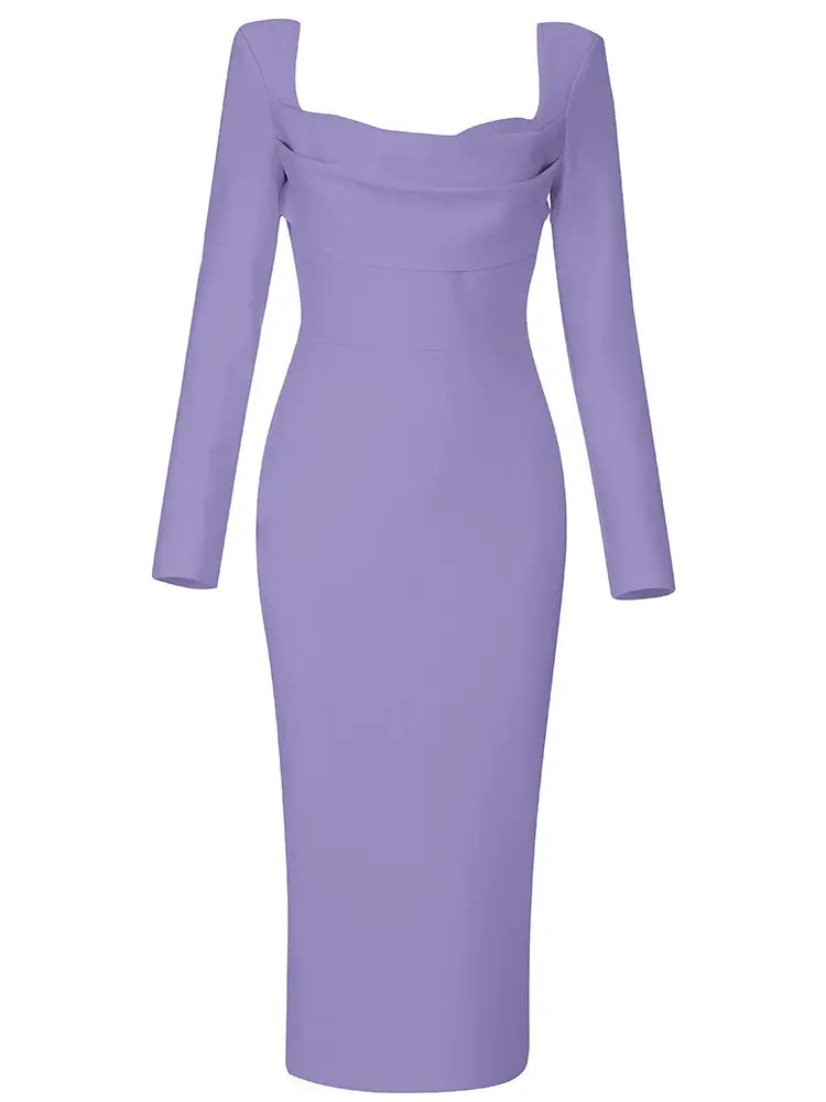 Sexy Bandage-Kleid mit eckigem Ausschnitt