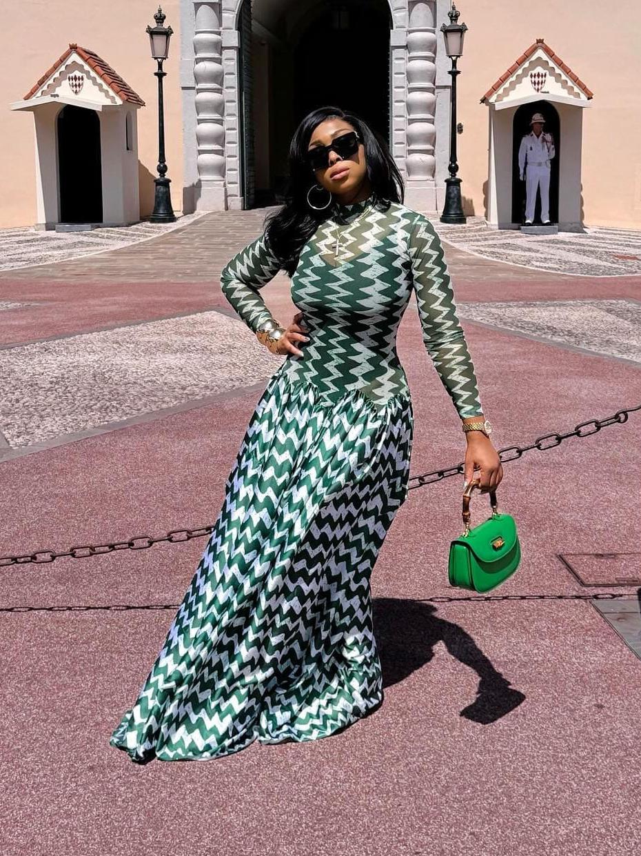 Zigzag Monte Carlo Maxikleid