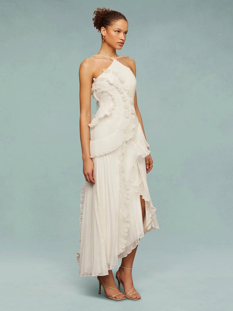 Maxikleid Ozean-Strudel