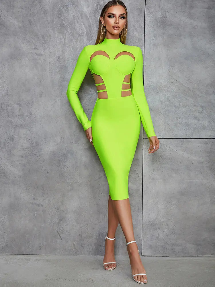 Vintage Neckholder-Kleid mit Rückenausschnitt