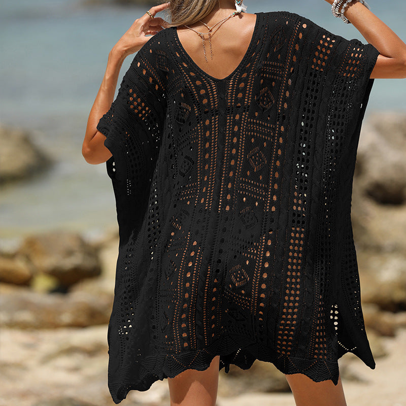 Sexy Cutout Textur Sonnenschutz Strand-Pareo