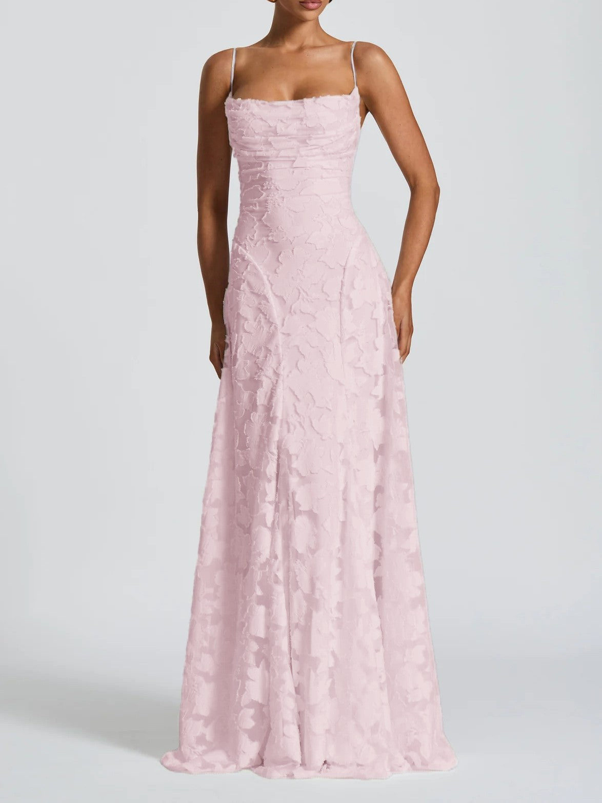 Jacquard-Maxikleid