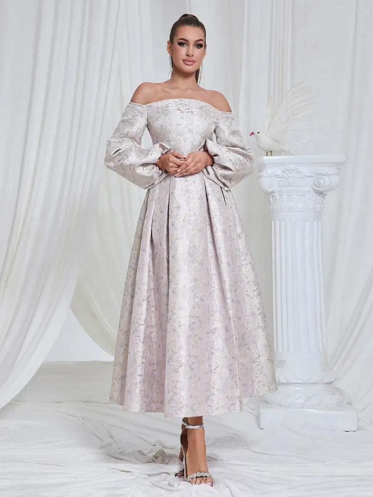 Ärmelloses Jacquardkleid