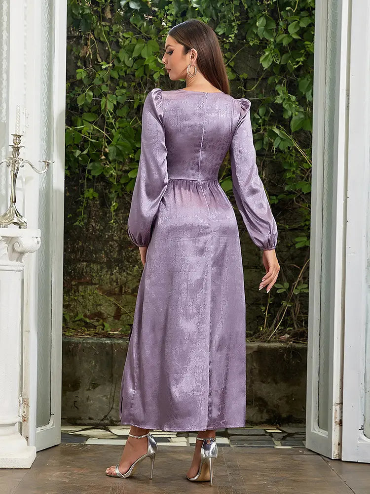 Elegantes V-Ausschnitt-Kleid