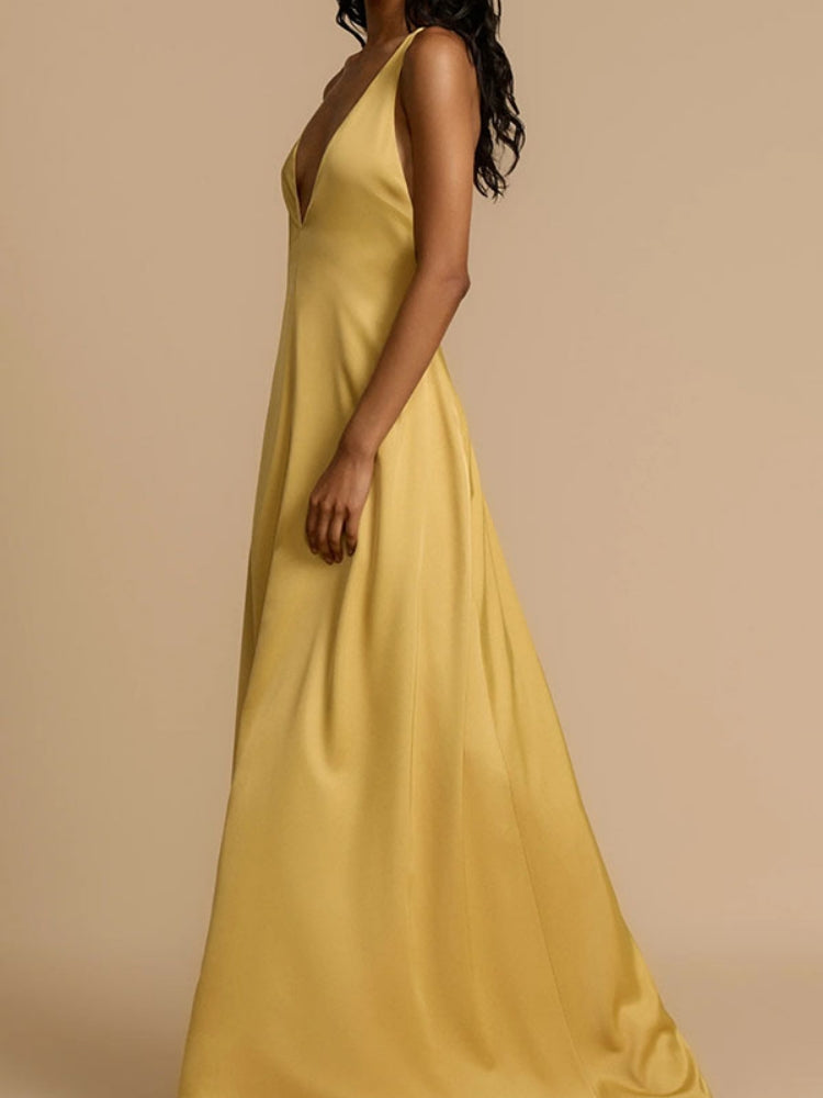 Slip-on-Slipkleid mit hoher Taille