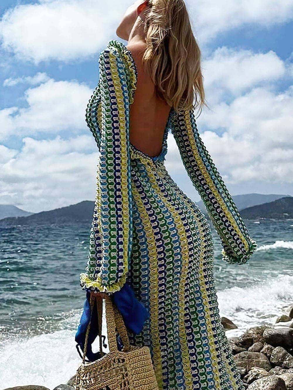 Maxikleid für den Strandurlaub – Gelb