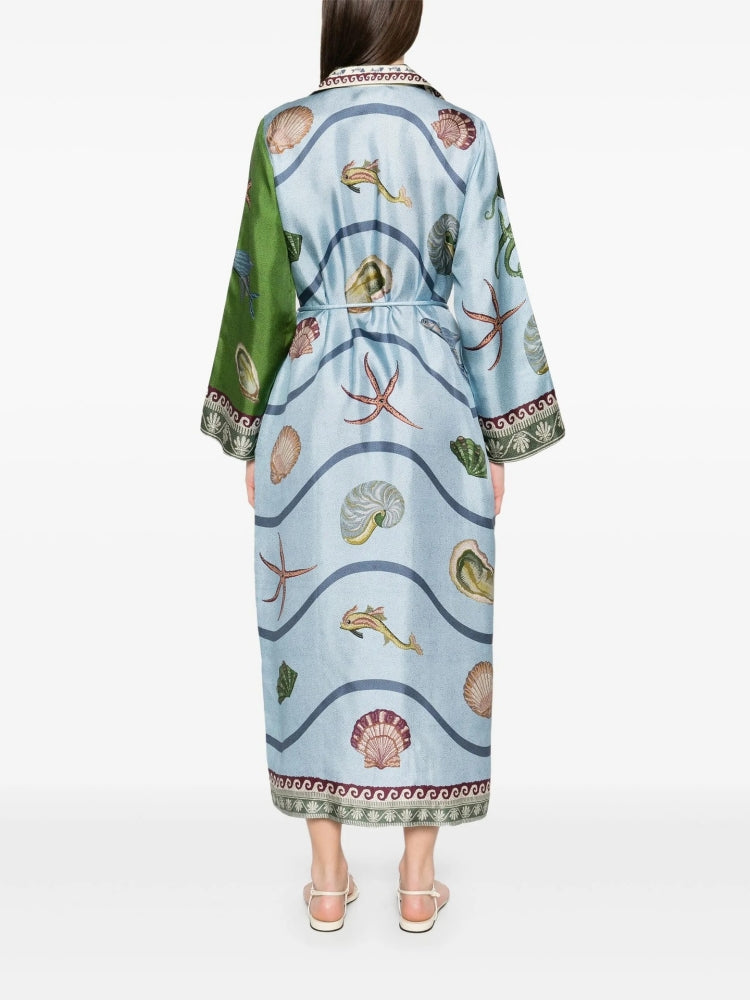 Leinenkleid mit lockerer Passform