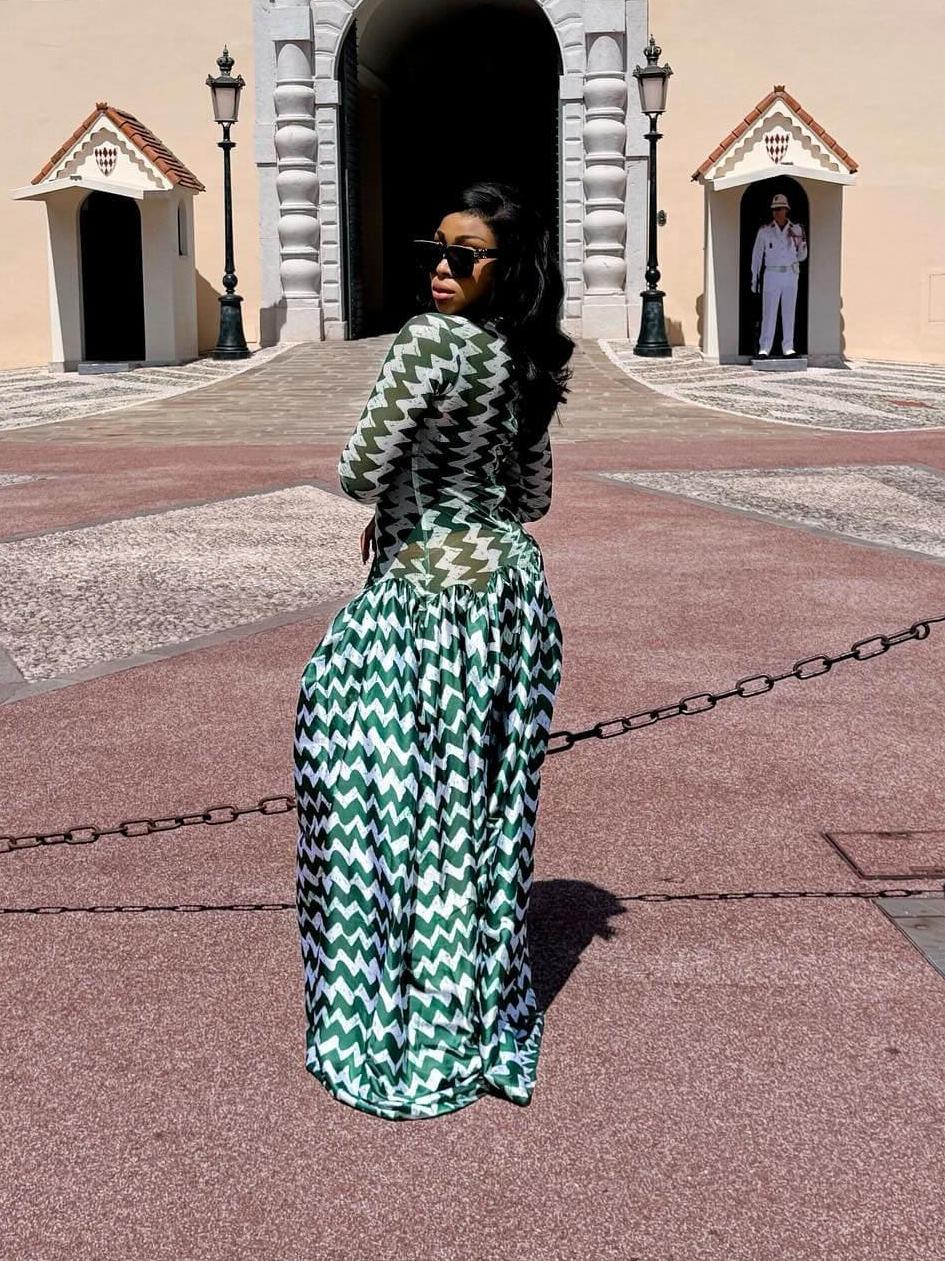 Zigzag Monte Carlo Maxikleid