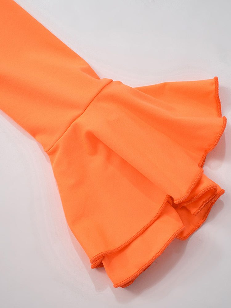 Carmen-Glockenärmel-Kleid