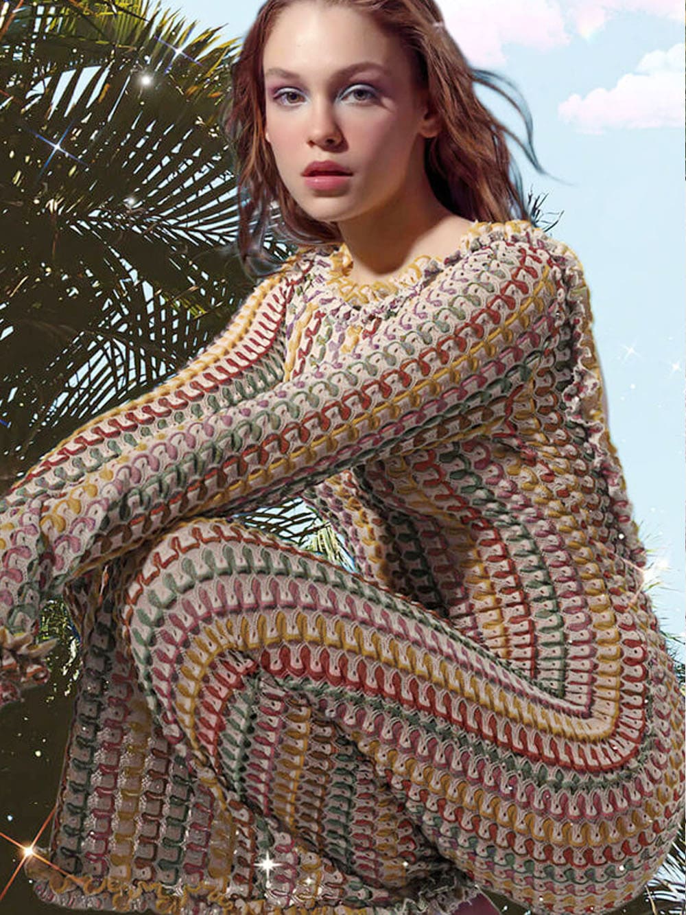Maxikleid Urlaub Strand - Braun