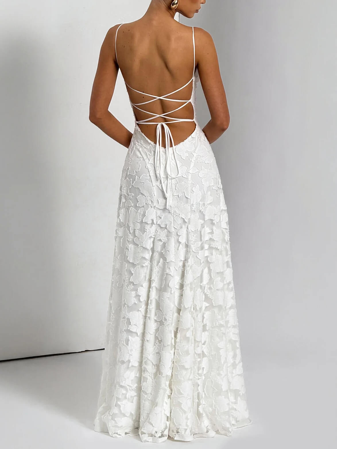 Jacquard-Maxikleid