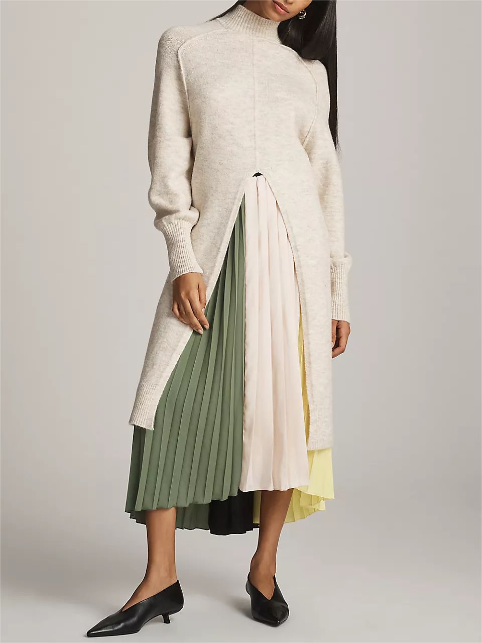 Rollkragen Rollkragenpulloverkleid