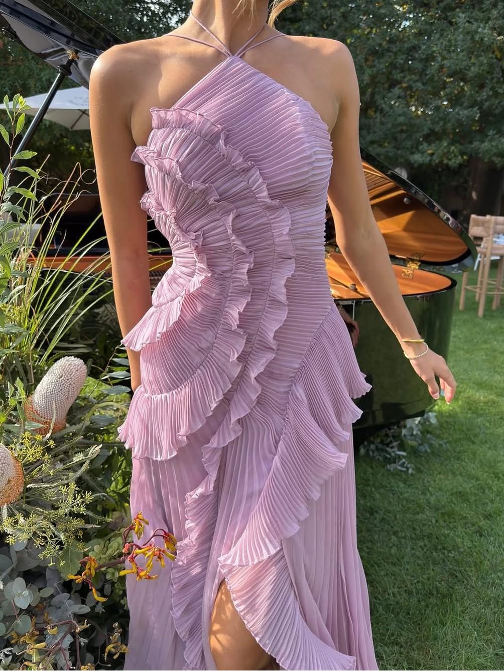 Maxikleid Ozean-Strudel