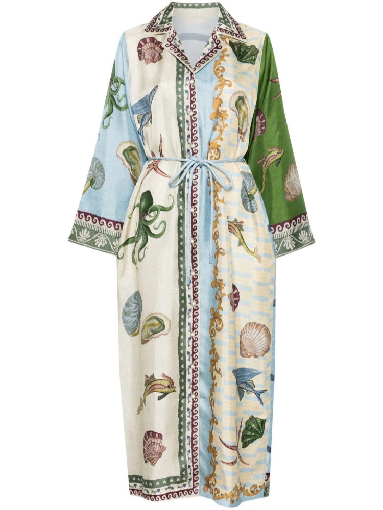 Leinenkleid mit lockerer Passform