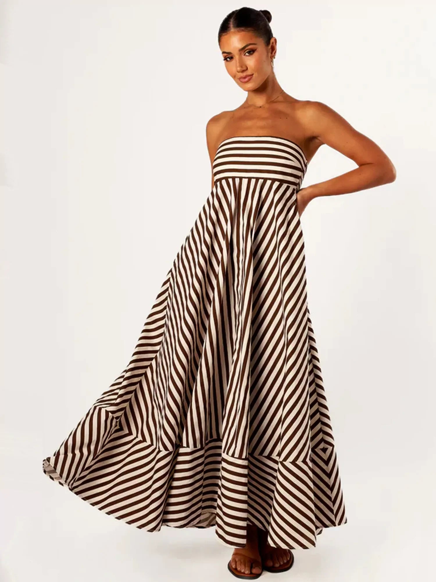 Nocturnal Charm gerafftes Maxikleid