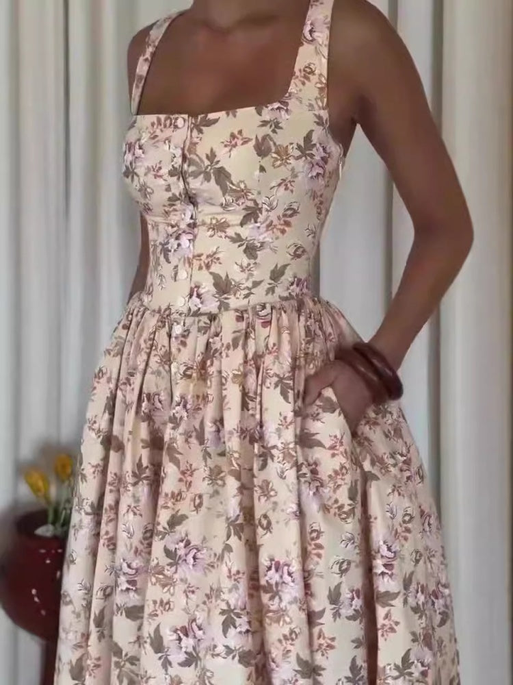 Romantisches Hof Maxikleid