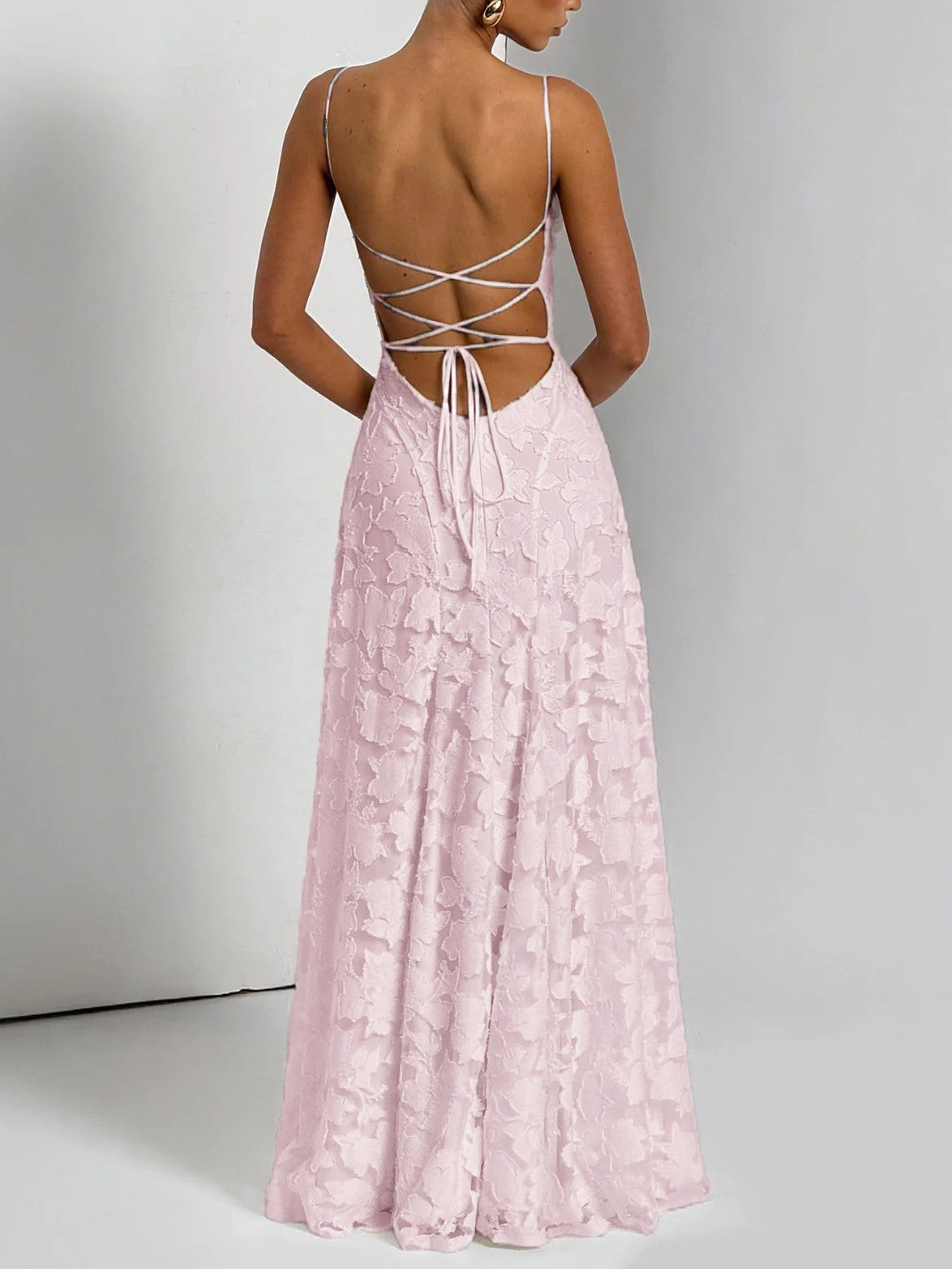 Jacquard-Maxikleid