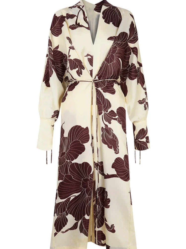 Kimono-Kleid mit Origami-Print