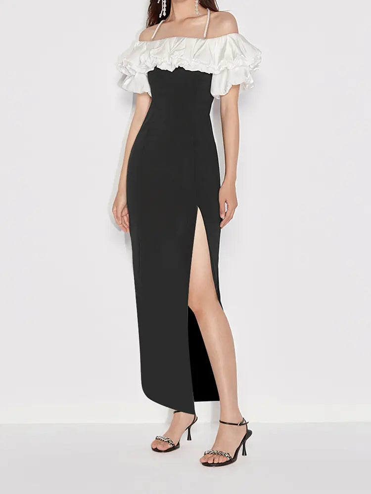 Sexy stylisches Neckholder-Minikleid
