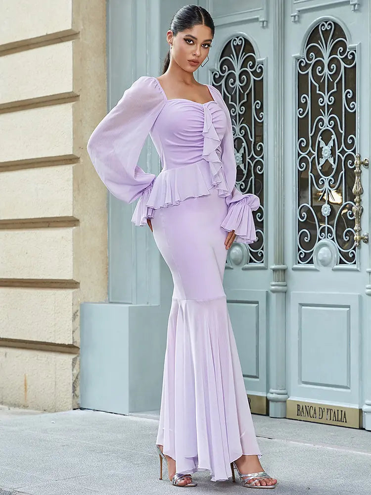 Sexy Rüschen-Bustierkleid mit Blumenmuster