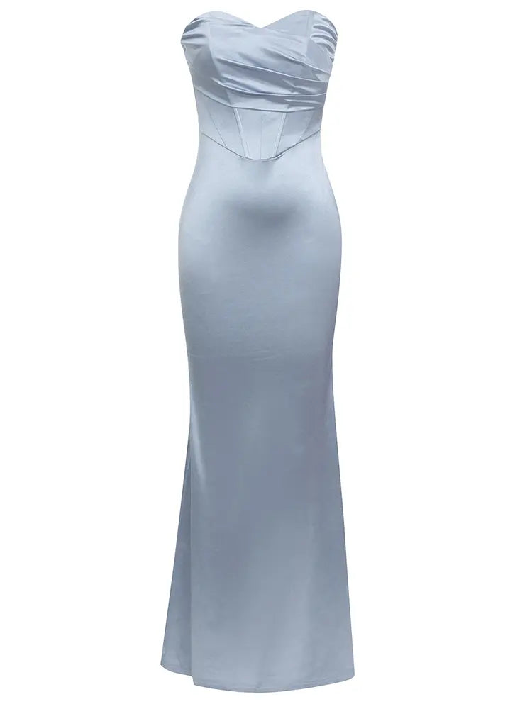 Trägerloses Fishtail-Bodycon-Abendkleid