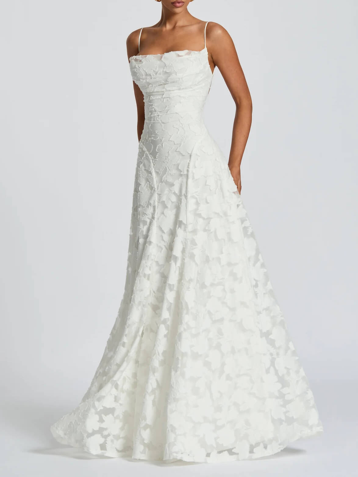 Jacquard-Maxikleid