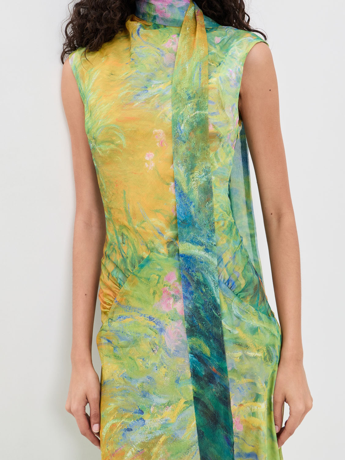 Path Of Irises Monet Maxi Dress