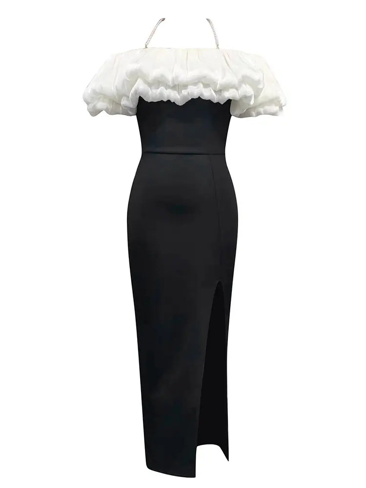 Sexy stylisches Neckholder-Minikleid