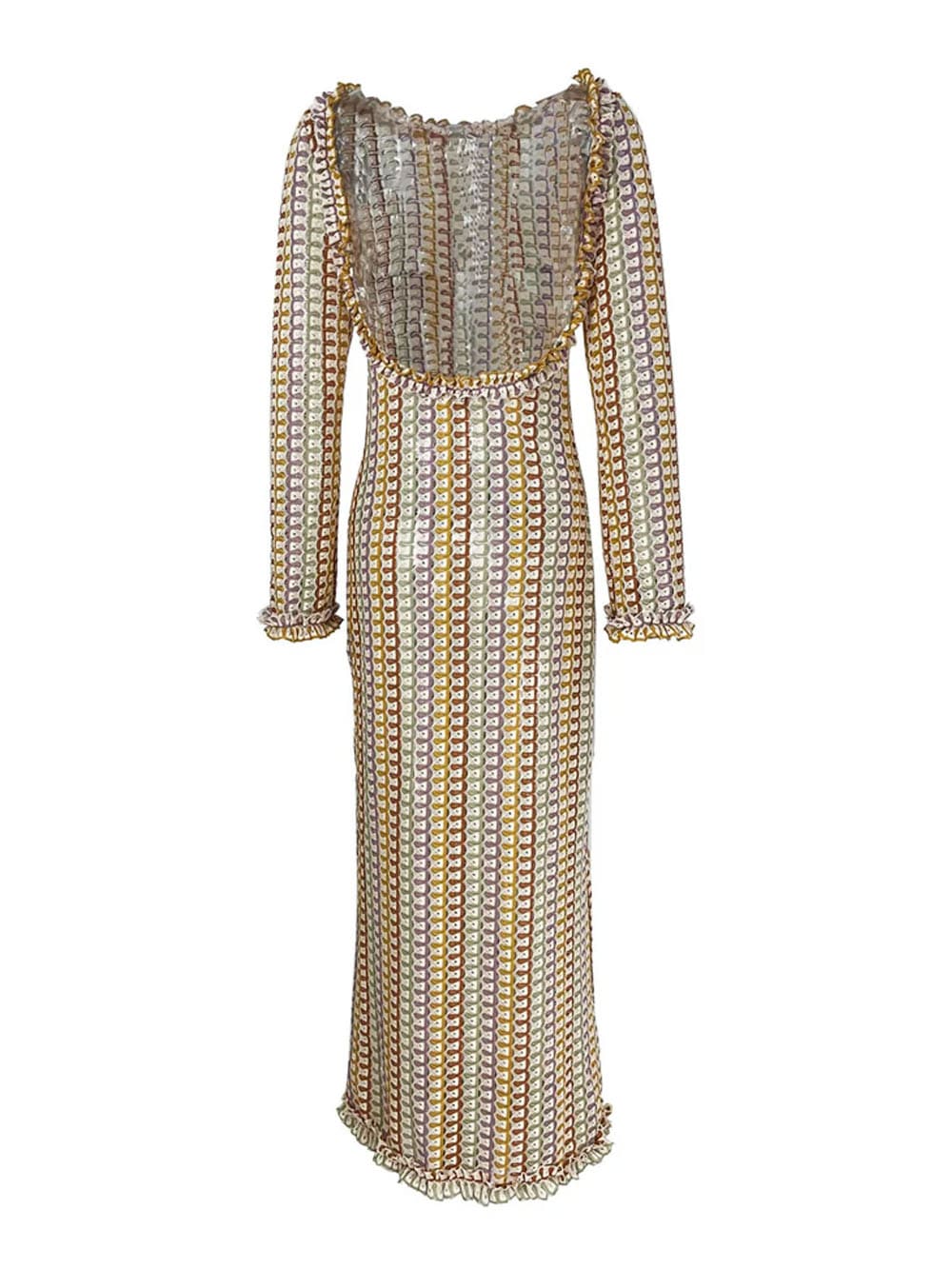 Maxikleid Urlaub Strand - Braun