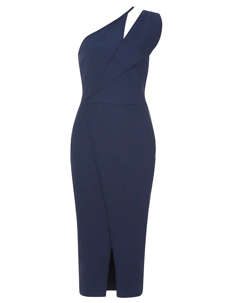 Asymmetrisches Verband-Abendkleid