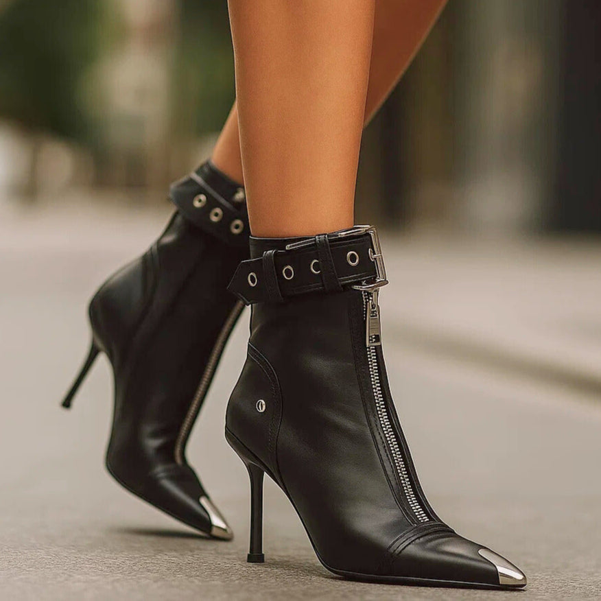 LYLA LEDER-REISSVERSCHLUSSSTIEFEL