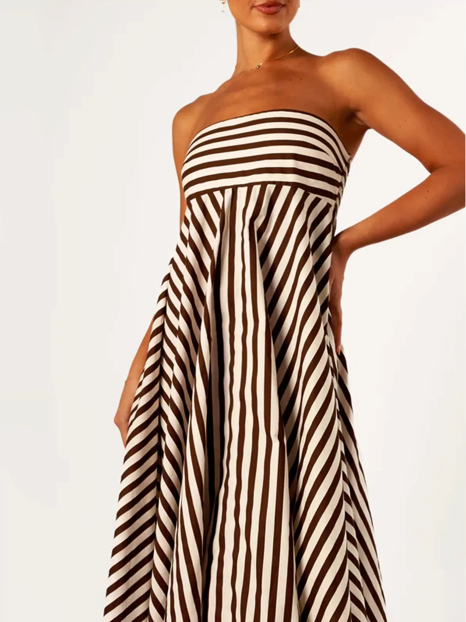 Nocturnal Charm gerafftes Maxikleid