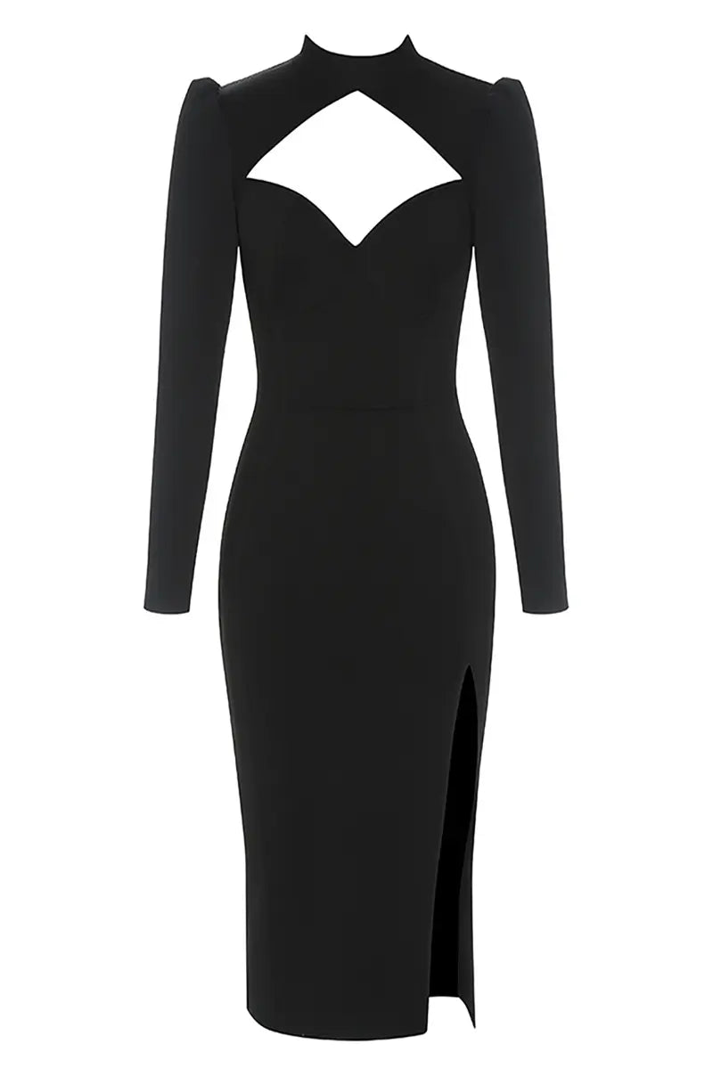 Figurbetontes schulterfreies Kleid