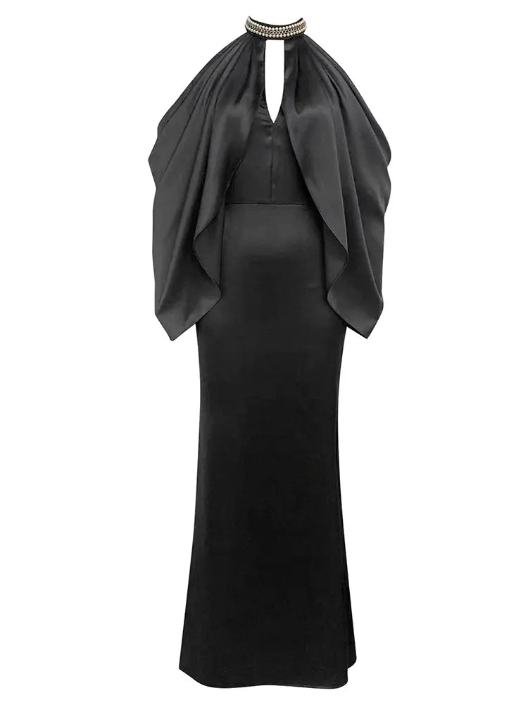Sexy schulterfreies Kleid mit Hohldetail am Ausschnitt