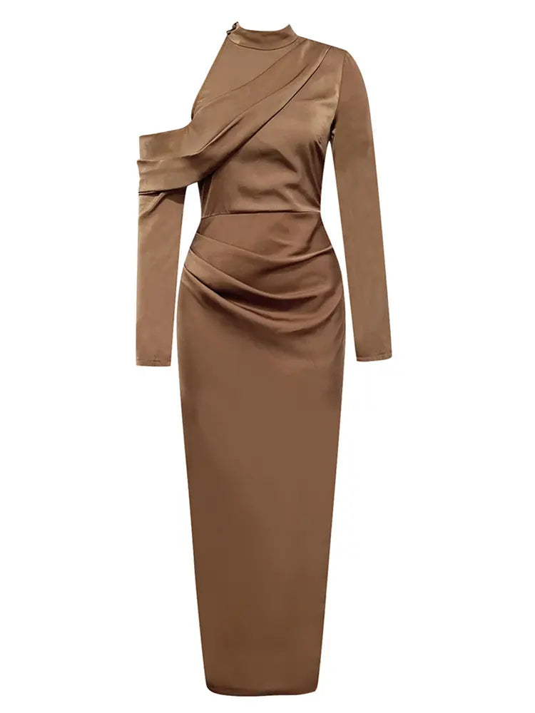 Minimalistisches Abendkleid mit Seitenschlitz
