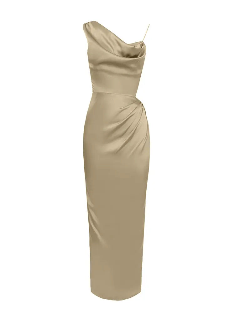 Enges Bodycon-Kleid mit hohlem Taillenschlitz