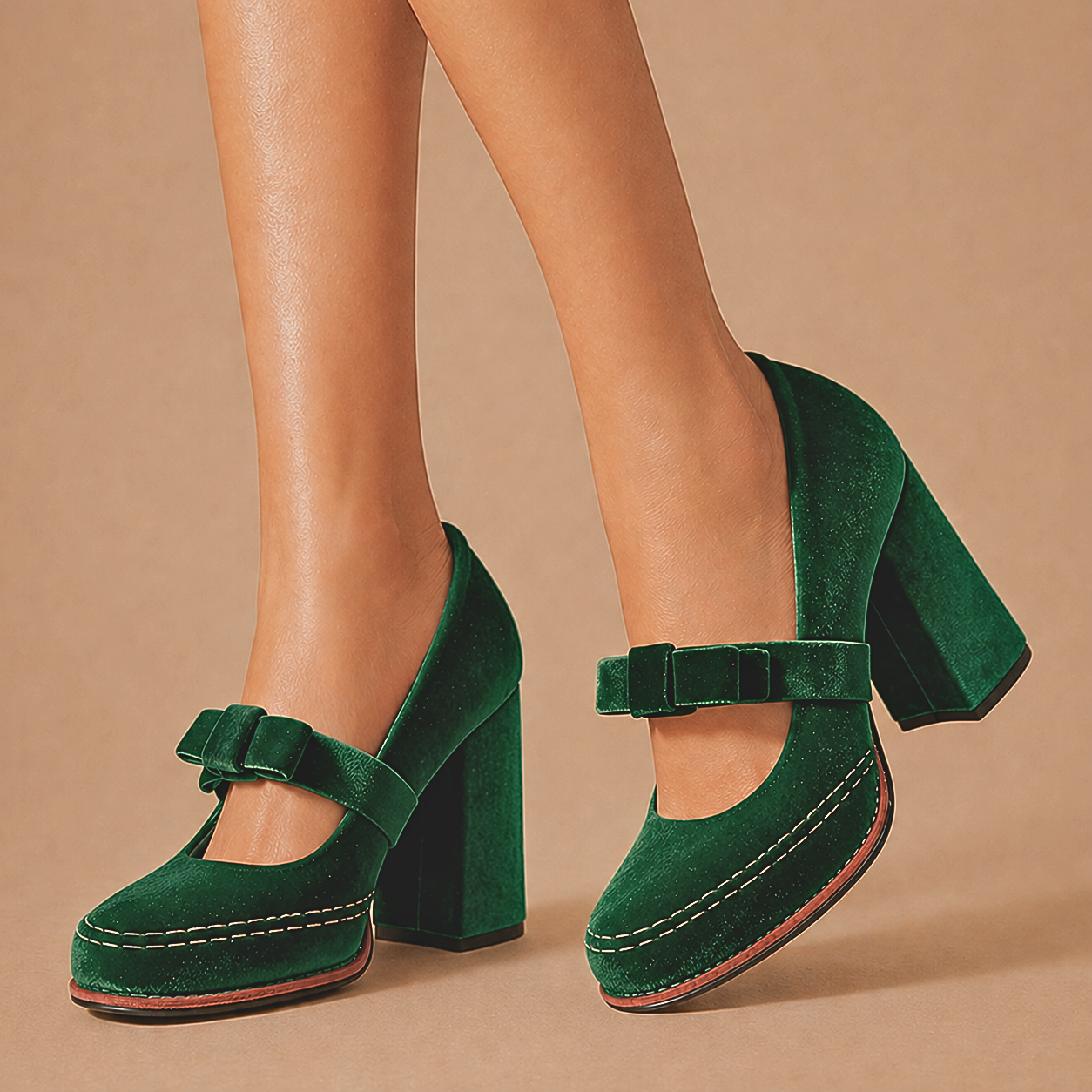 VALENTINA VELVET HEELS