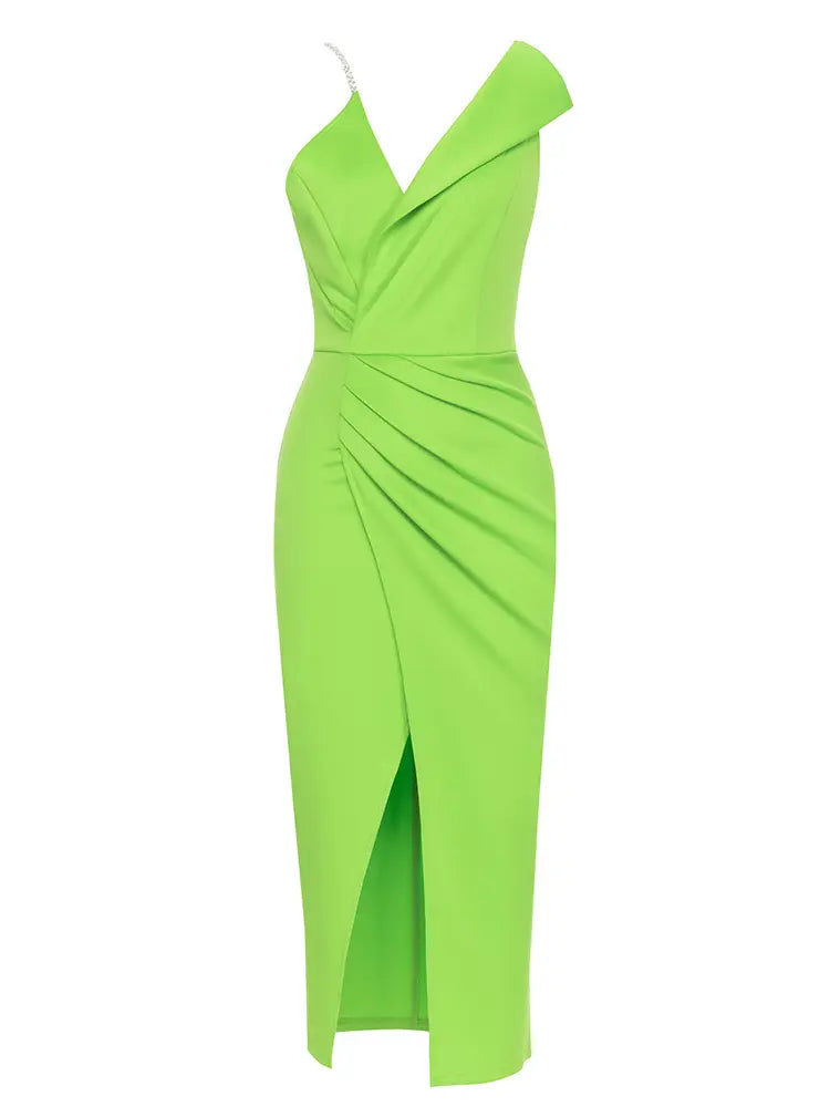 Sexy trägerloses Kleid mit einer Schulter